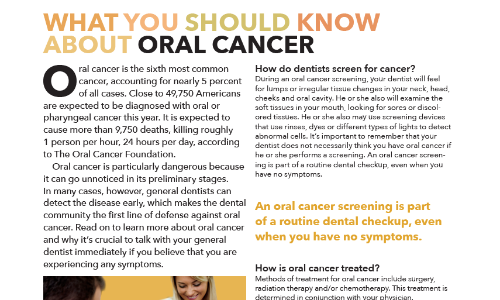 oral cancer screening