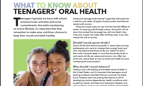 teen oral health